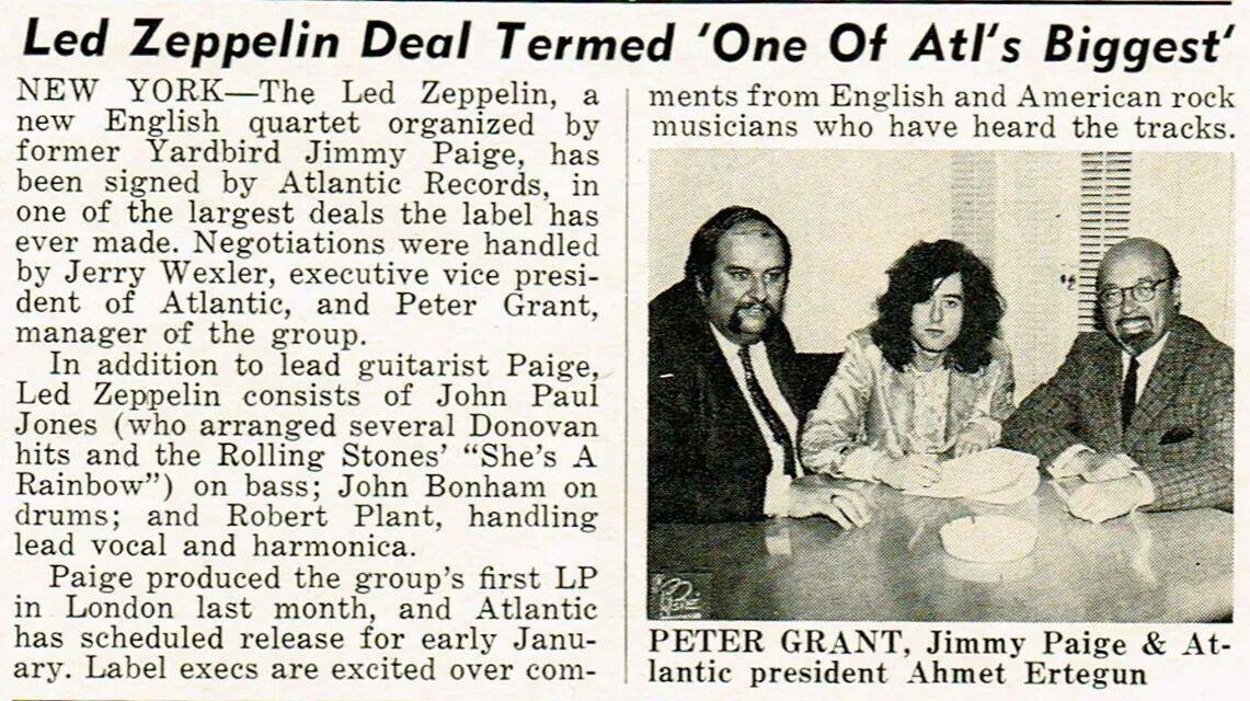 Led Zeppelin Untitled historic deal